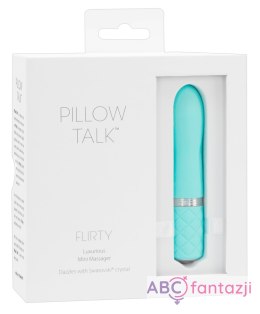 Mini dyskretny wibrator Pillow Talk Flirty turkusowy